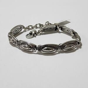 Brighton‎ scrolled link silver plated bracelet new